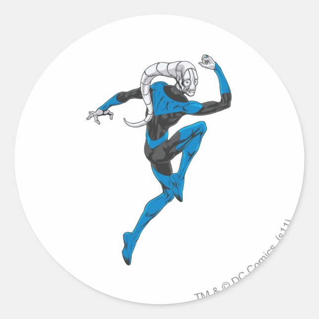 Blue Lantern 1 Classic Round Sticker (Front)