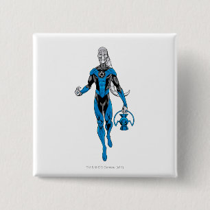 Blue Lantern 4 15 Cm Square Badge