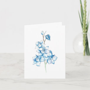 Blue Larkspur Note Card