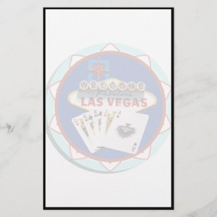 Blue Las Vegas Welcome Sign Poker Chip