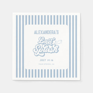 Blue Last Splash Bachelorette  Napkin
