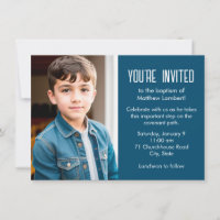 Blue Latter-day Saint Child Photo Baptism