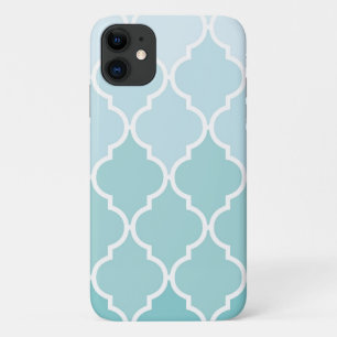 Blue Latticework, Ombre, Quatrefoil, Trellis Case-Mate iPhone Case