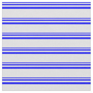 Blue & Lavender Coloured Lines/Stripes Pattern Fabric