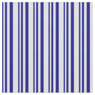 Blue & Lavender Coloured Striped/Lined Pattern Fabric