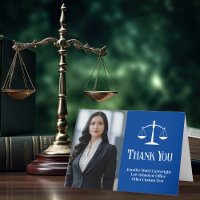 Blue Law School Graduation Photo Custom Lawyer