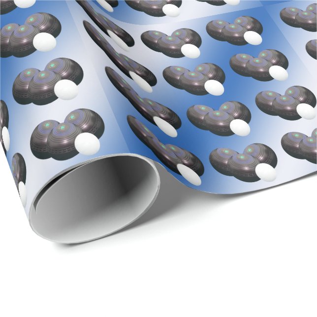 Blue Lawn Bowls, Gift Wrap Paper (Roll Corner)