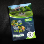 Blue Lawn Care Landscaping Trimming Mowing Service Flyer<br><div class="desc">Attract new clients and showcase your expertise with this professional lawn care flyer template! This fully customisable template features a modern design with vibrant colours, a clear call-to-action, and space to highlight your services and pricing. Here's what you'll get: Easy-to-edit design: Simply add your company logo, contact information, service descriptions,...</div>