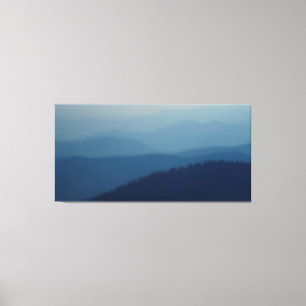 Blue Layers Canvas Print