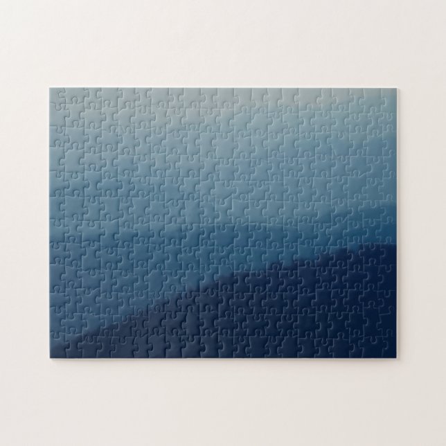 Blue Layers Jigsaw Puzzle (Horizontal)