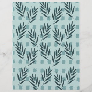 Blue Leaf Grid paper