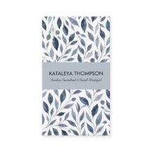 Blue Leaf Personalised Business Card