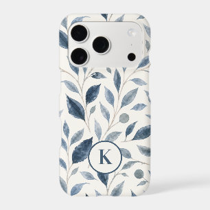 Blue Leaf Personalised iPhone / iPad case