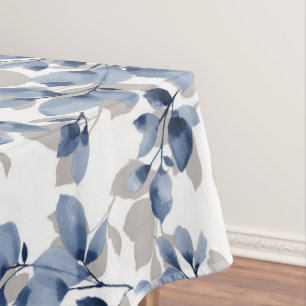 Blue Leaf Vine Tablecloth