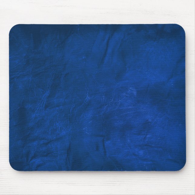 blue leather abstract mouse pad (Front)