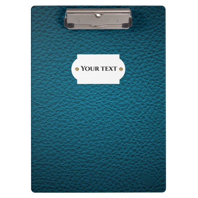 Blue leather  clipboard (Front)