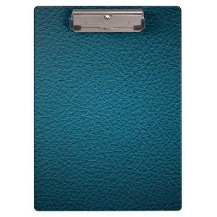 Blue leather  clipboard