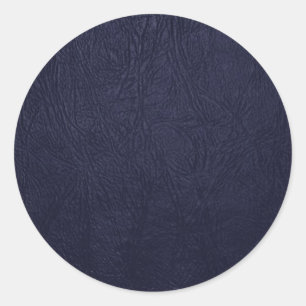 Blue Leather, Leather Texture, Leather Background Classic Round Sticker