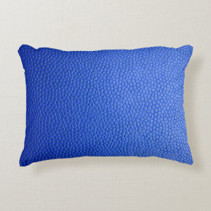 Blue leather skin texture skin decorative cushion
