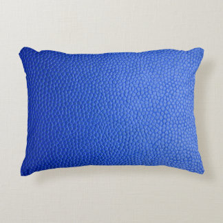 Blue leather skin texture skin decorative cushion