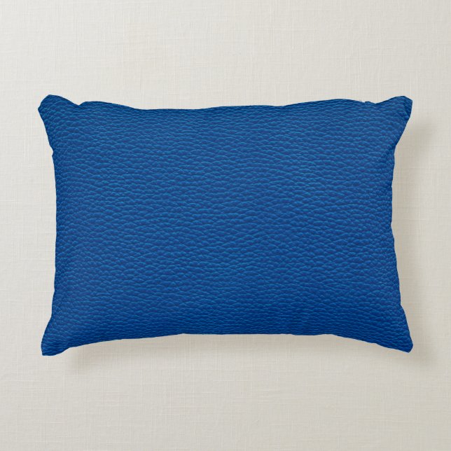 blue leather texture backgroundleather,blue,textur decorative cushion (Front)