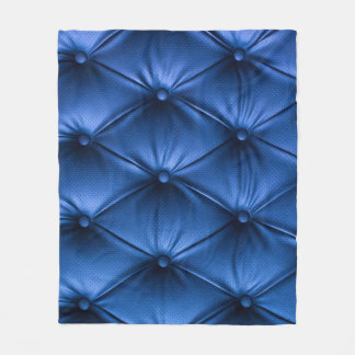 Blue Leather Texture: Luxurious Background Fleece Blanket