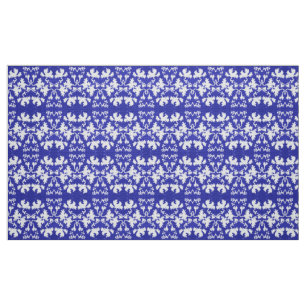 Blue Leaves. Fabric