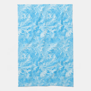 Blue Leaves Tea Towel