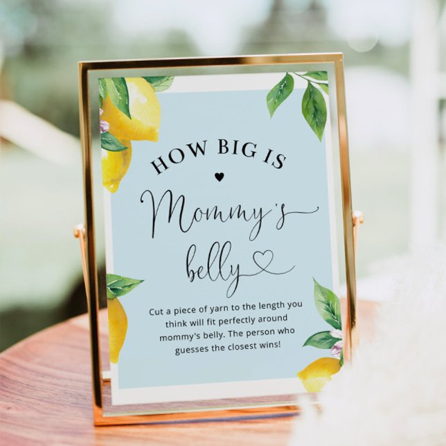 Blue lemon How big is mummy's belly Poster (Creator Uploaded)