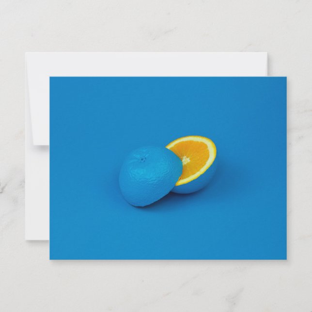 blue lemon sliced into two halves (Front)