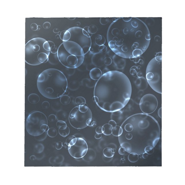 Blue lenses, bokeh notepad (Front)