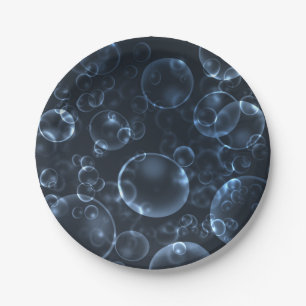 Blue lenses, bokeh paper plate