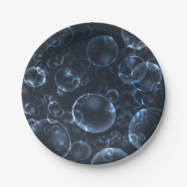 Blue lenses, bokeh paper plate (Front)