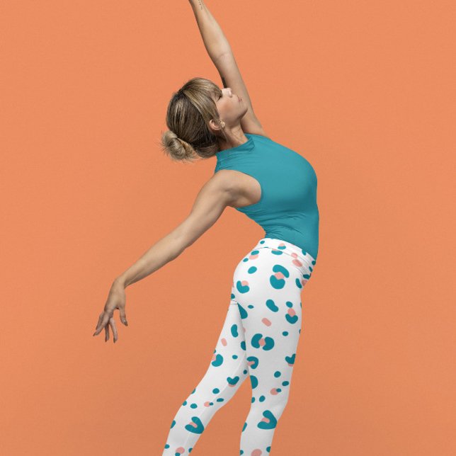 Blue Leopard Pattern Capri Leggings (Creator Uploaded)