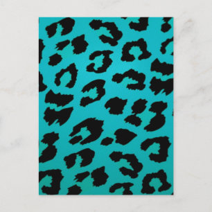 BLUE LEOPARD POSTCARD