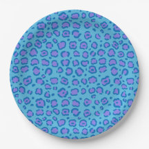 Blue Leopard Print