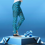 Blue Leopard Safari Print<br><div class="desc">Blue Safari leopard print leggings are a bold and fashionable choice with a vivid green background and an intricate leopard print pattern. The unique combination of the striking Blue colour and the classic leopard print creates a captivating fusion of modern and animalistic aesthetics. These leggings are versatile, suitable for both...</div>