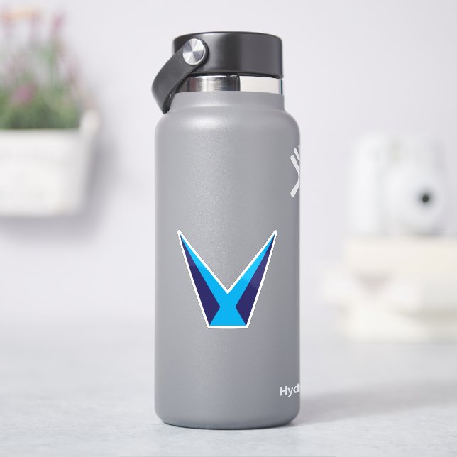 Blue Letter V Monogram (HydroFlask)