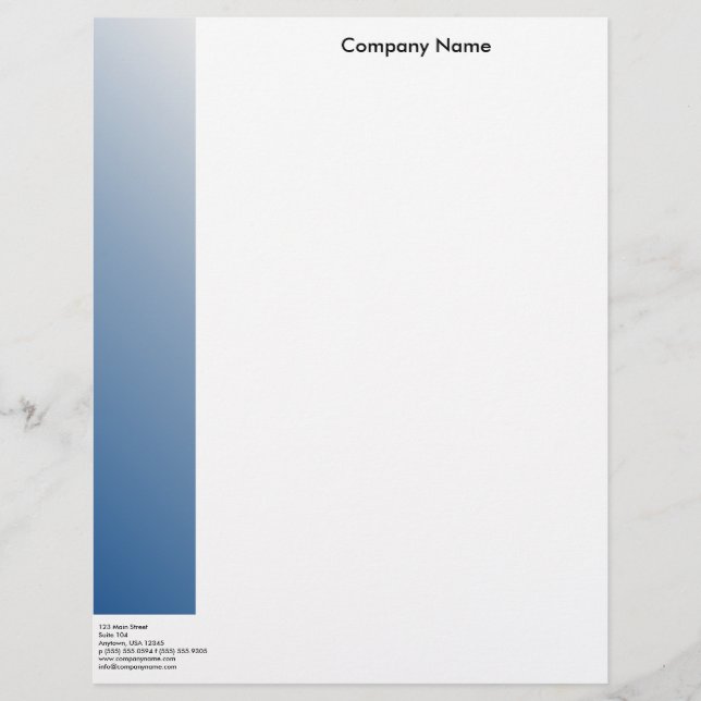 Blue Letterhead (Front)