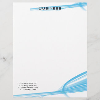 blue letterhead design