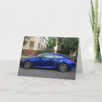 Blue Lexus Bird lover birthday card