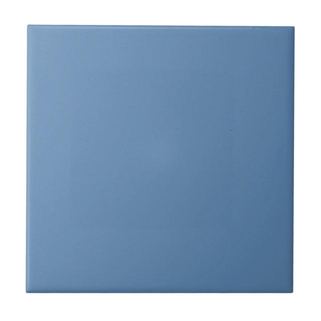 Blue Lichen Solid Colour Print, Light Blue Grey Tile (Front)