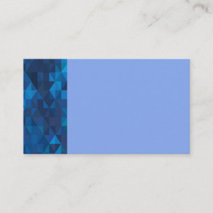 Blue/ Light Blue Geometric Prism Business Cards