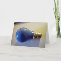 Blue light bulb with bayonet fitting