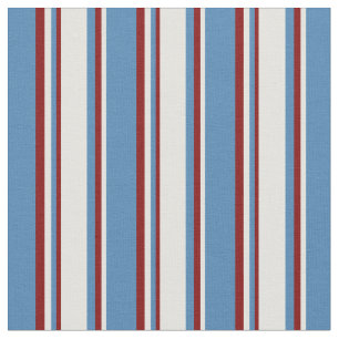Blue, Light Cyan, and Maroon Coloured Pattern Fabric