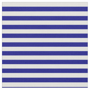 Blue & Light Cyan Coloured Stripes/Lines Pattern Fabric