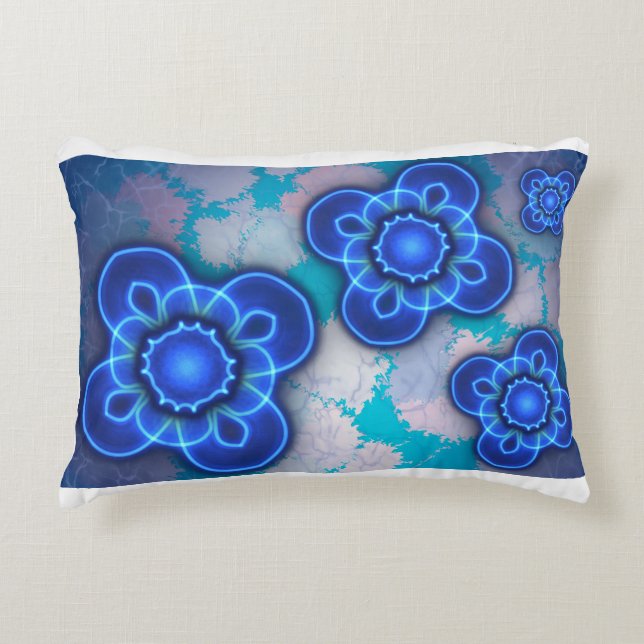 Blue light decorative cushion (Front)
