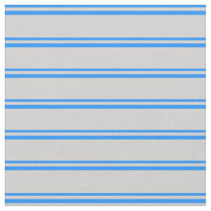 Blue & Light Grey Stripes Pattern Fabric