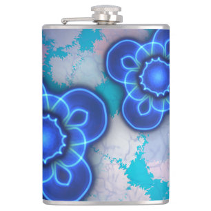 Blue light hip flask