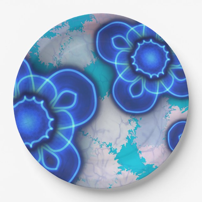 Blue light paper plate (Front)